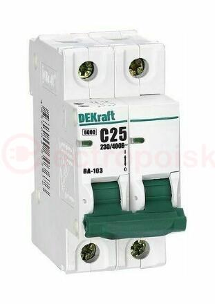 Выключатель автоматический 1+N 10А C ВА-103 45кА