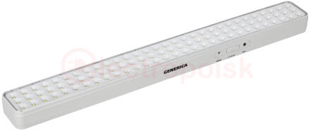 Светильник светодиодный аккумуляторный ДБА 1090 непостоянного действия 90LED 6ч 9Вт GENERICA