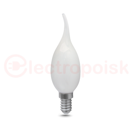 Лампа светодиодная филаментная LED 9 Вт 610 лм 4100К AC185-265В E14 свеча нейтральный матовая колба Black Filament Gauss