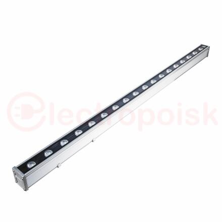 Прожектор светодиодный линейный ULF-L52-36W/2700K/L100 220V IP65 SILVER 1000мм Теплый белый свет (2700К) 3200Лм Алюминий