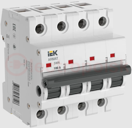 ARMAT Выключатель нагрузки SWN 4P 100А IEK