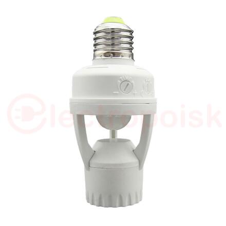 Датчик движения PMS-IR 045 60Вт Е27 360гр. 6м IP20 WH