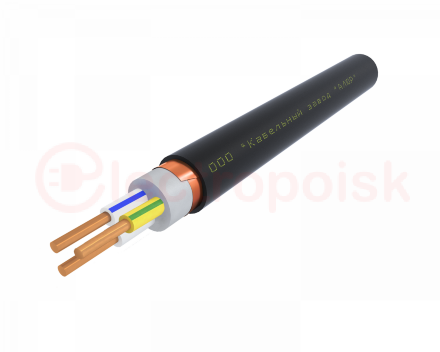 Кабель силовой ВВГЭнг(А)-LS 3х2.5 ок(N.PE)-0.66 Ч. бар