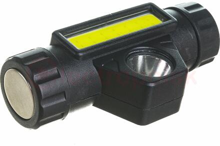 Фонарь светодиодный NPT-H25-ACCU 5Вт CREE LED+3Вт COB LED аккумуляторный налобный