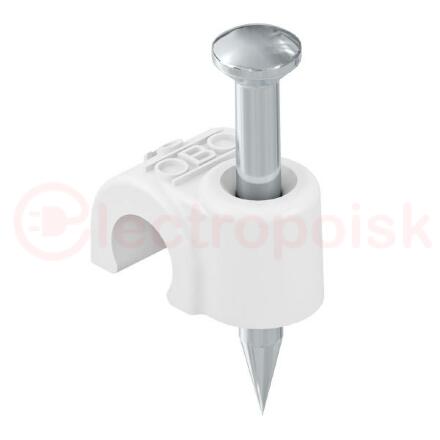 Крепежная скоба с гвоздем 6mm, L35