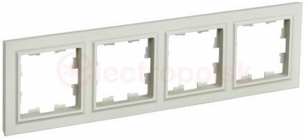 BRITE Рамка 4 поста РУ-4-БрКр бежевый