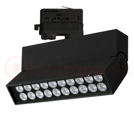 Светильник трековый LGD-LOFT-TRACK-4TR-S170-20W Day4000 (BK, 24 deg) (ARL, IP40 Металл, 3 года)