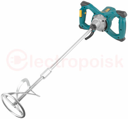 Миксер 1000 Вт, 0-1100 об/мин, 30 Нм, 90 л, металл.корпус, БС щеток, коробка
